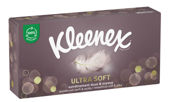 Kleenex<sup>®</sup> Ultra Soft Box und Würfel 
