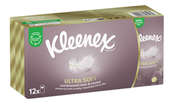 Kleenex<sup>®</sup> Ultra Soft Taschentücher